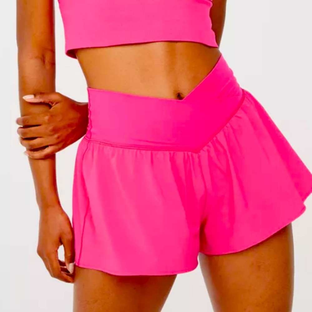 Aerie real me crossover flowy shorts